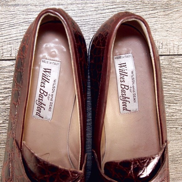 $1,370 Neiman Marcus GRAVATI Women's 9 M Genuine Crocodile * add $15 new Trees - Picture 7 of 16